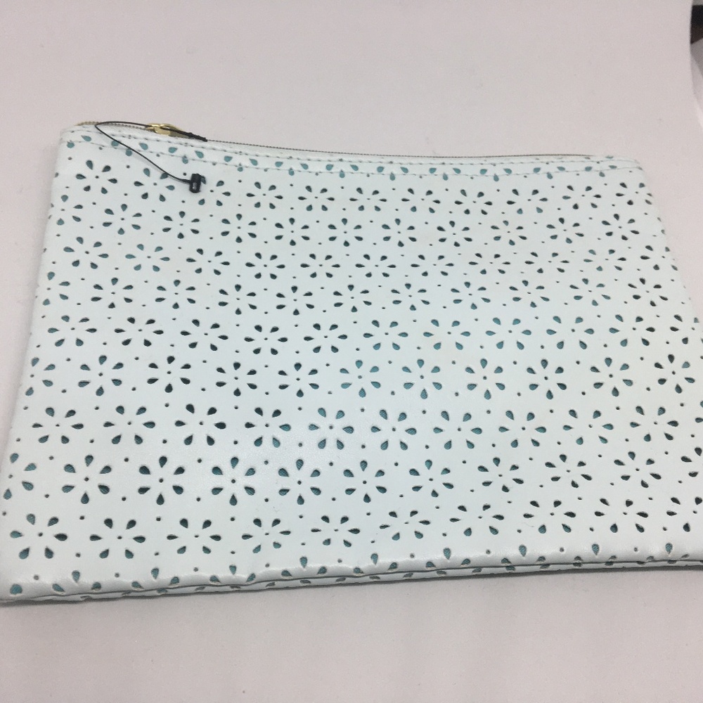 Pale Mint / Aqua Clutch Handbag or Makeup Bag